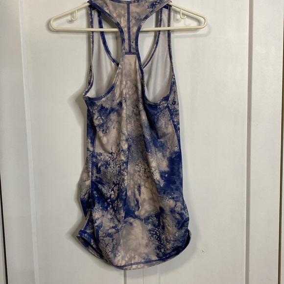 Karma. Blue Tie-Dye Women's Tank Top - medium - racer back PTP 17inches - Picture 4 of 4